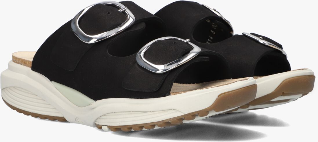 zwarte xsensible slippers mykonos