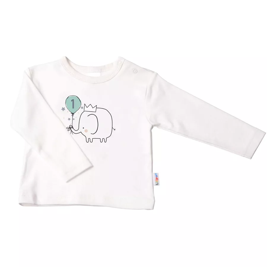 Liliput Langarmshirt Elefant 1 ecru