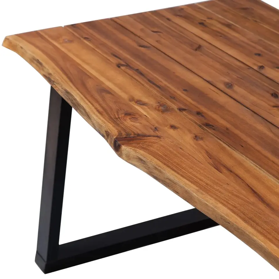 vidaXL Eettafel 170x90x75 cm massief acaciahout