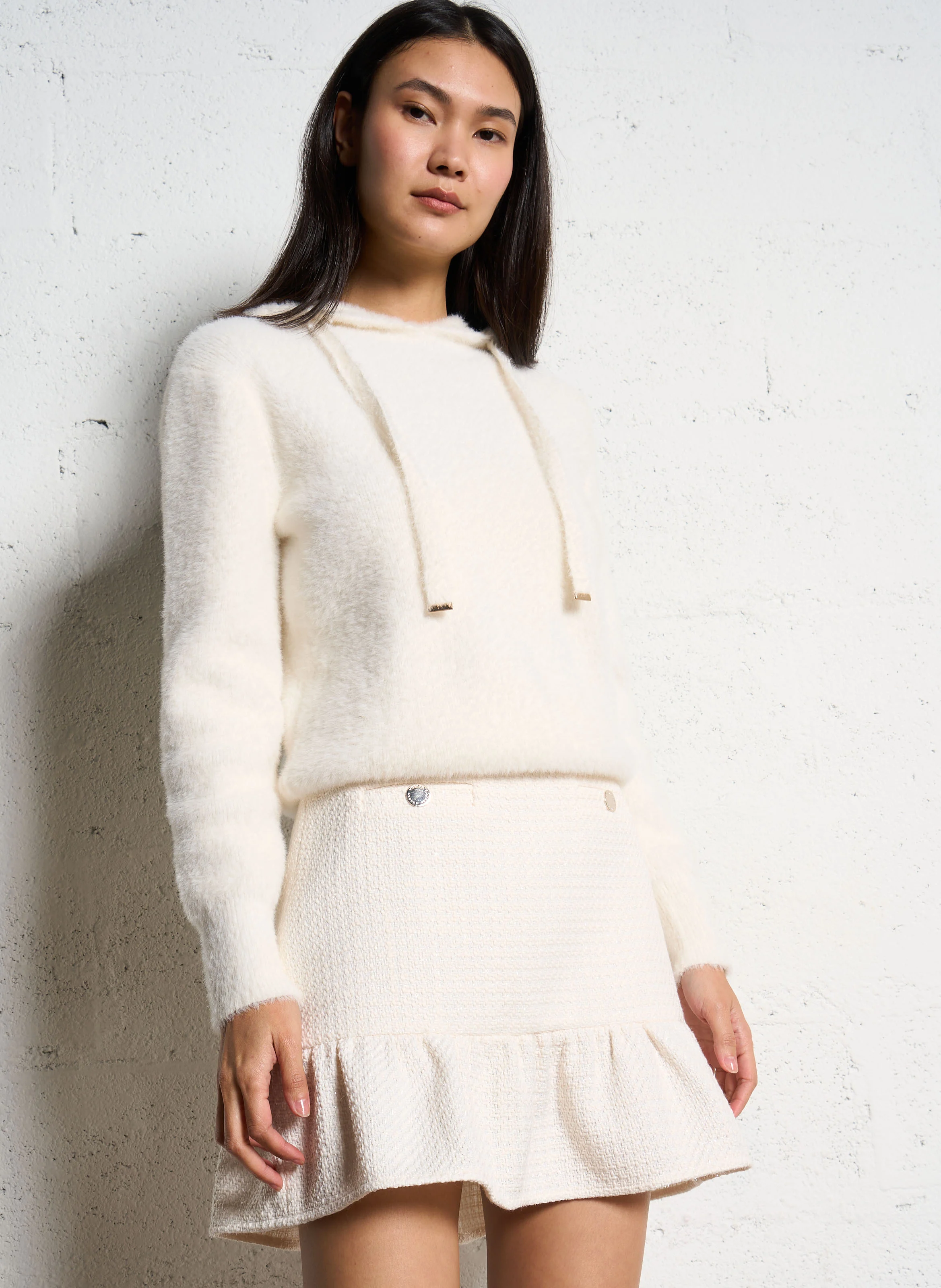 MCAP - Pull droit à capuche | Beige