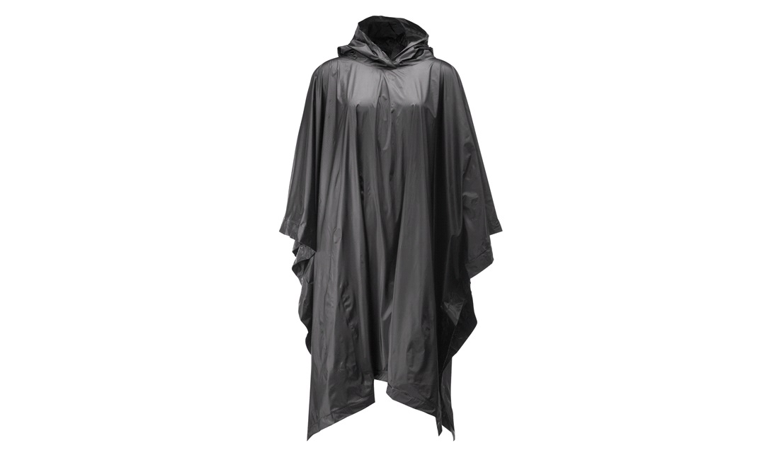 Poncho regnslag one size, kraftig sort