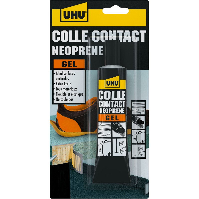 Colle contact forte gel Uhu - Tube 42 g