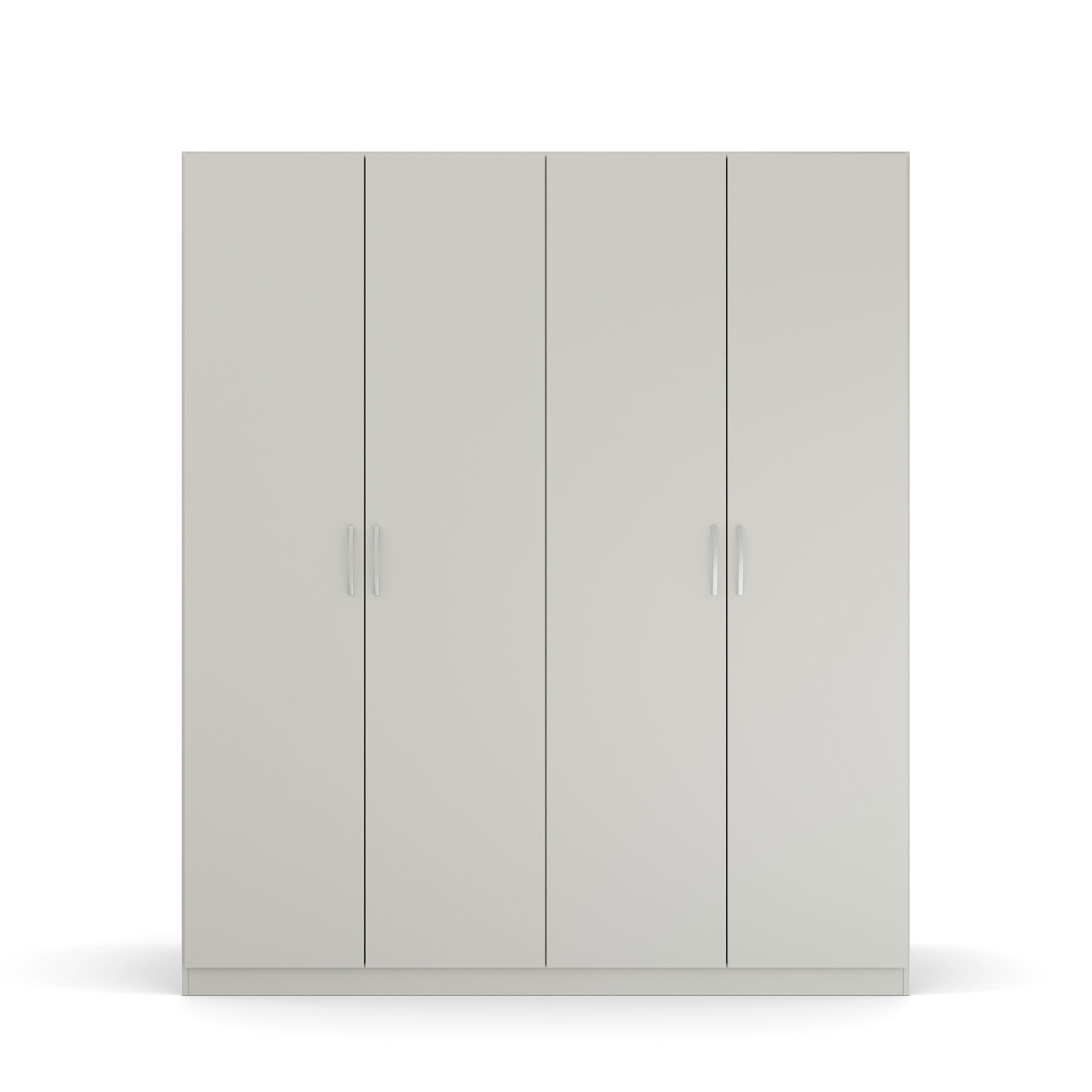Drehtürenschrank - seidengrau - 4 Türen - 181 cm