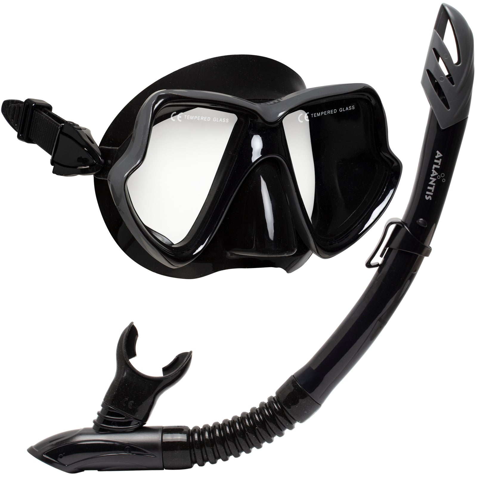 Atlantis Java Snorkelset - Black