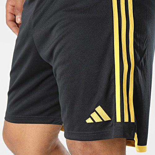 Short Jogging A Bandes Juventus HR8254 Noir
