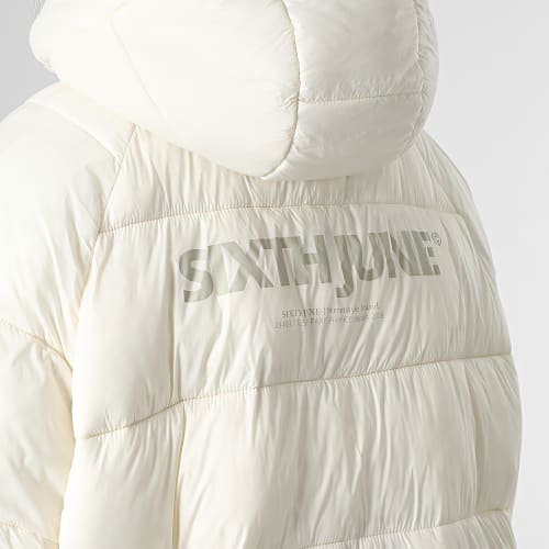 Veste Zippée Capuche Réversible Femme W33470MOW Beige