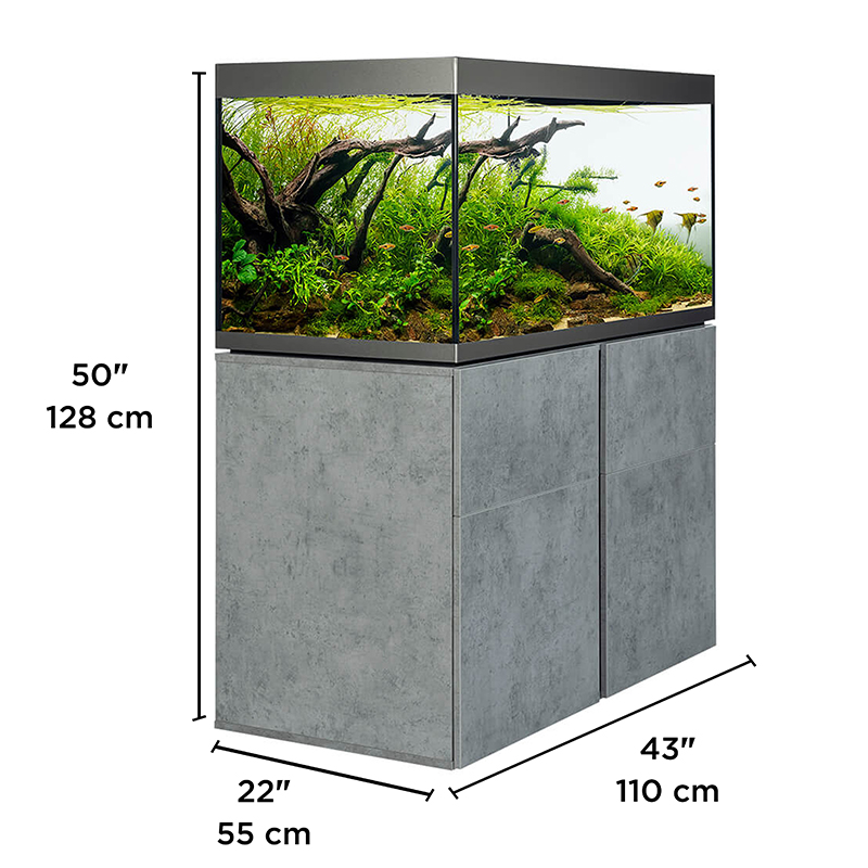 Kit para aquário Fluval Siena de 272 litros, branco
