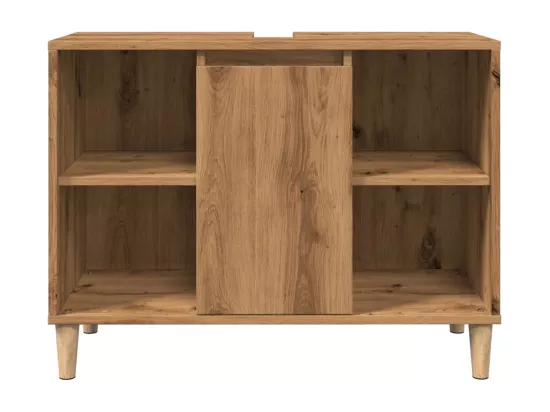 Armoire de salle de bain chêne artisanal bois d'ingénierie
