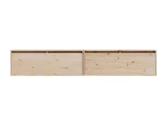 Armoires murales 2 pcs 100x30x35 cm Bois de pin massif