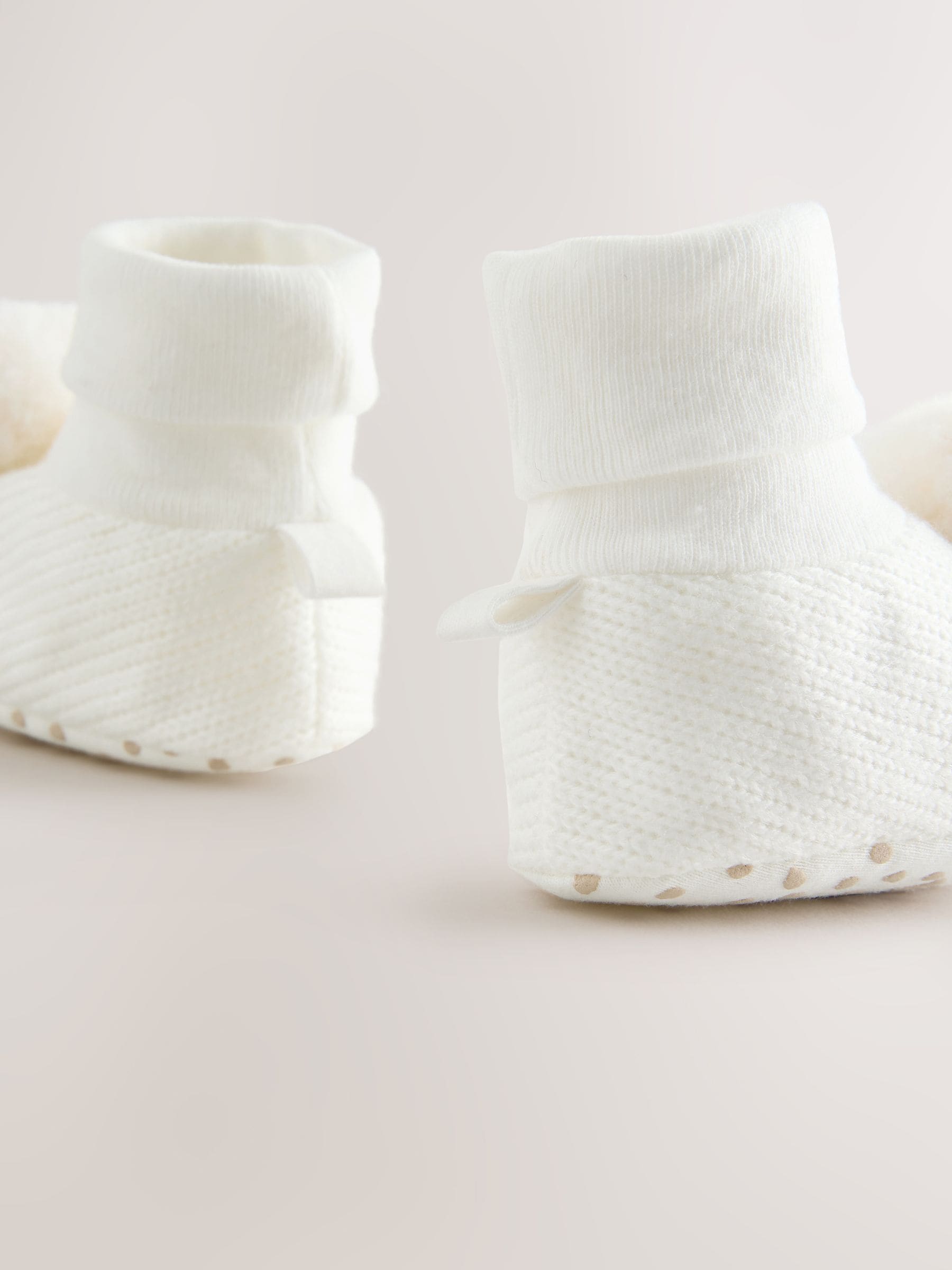 Wit - Baby Sokken Top Boots (0-18mnd)