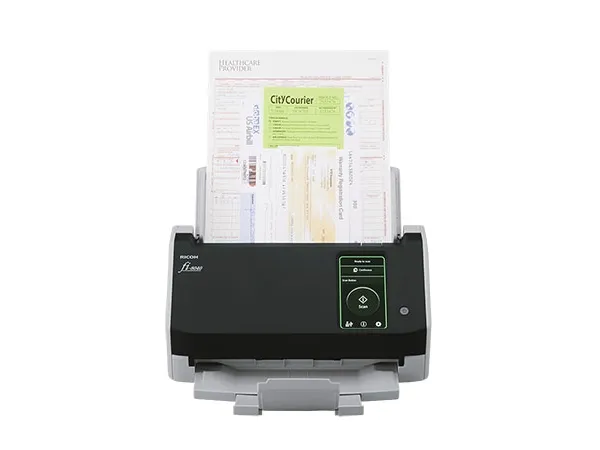 Ricoh fi-8040 - Dokumentscanner - Dual CIS - Duplex - 216 x 355.6 mm - 600 dpi x 600 dpi - op til 40 ppm (mono) / op til 40 ppm (farve) - ADF (50 ark) - op til 6000 scanninger pr. dag - USB 3.2 Gen 1, Gigabit LAN