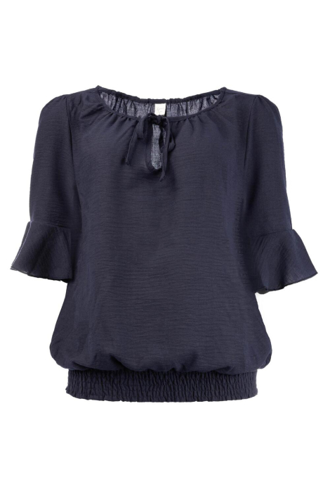 NED blauwe dames blouse