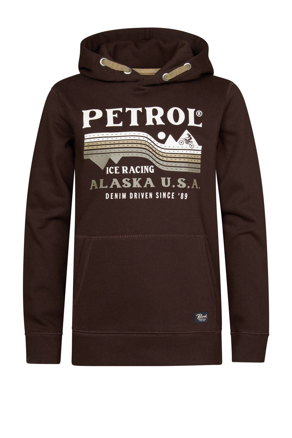 Petrol Industries hoodie bruin