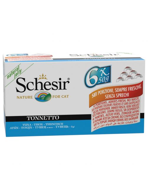 Schesir Kat Mp Blik Gelei 6x50 g - Kattenvoer