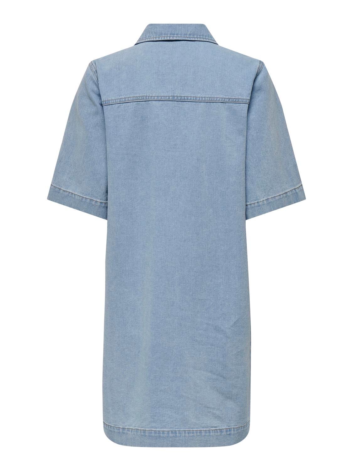 ONLBELLE Kurzes Kleid Light Blue Denim