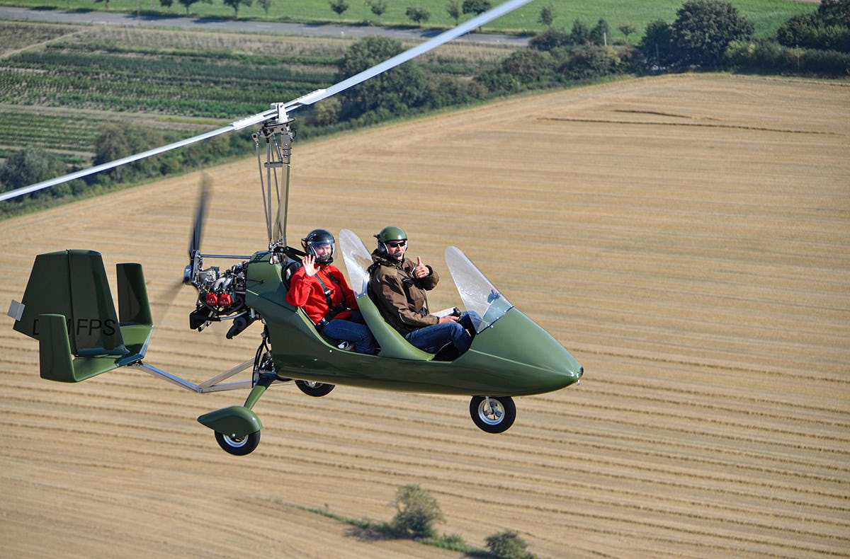 Tragschrauber Rundflug Büren