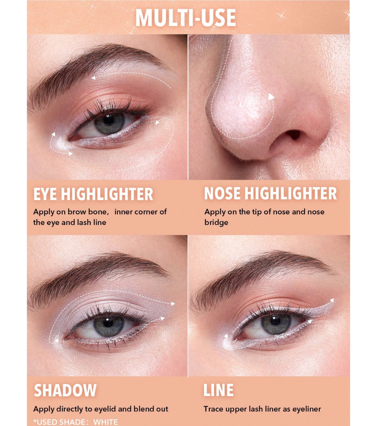 SHEGLAM - Delineador Big N' Bright - Blanco