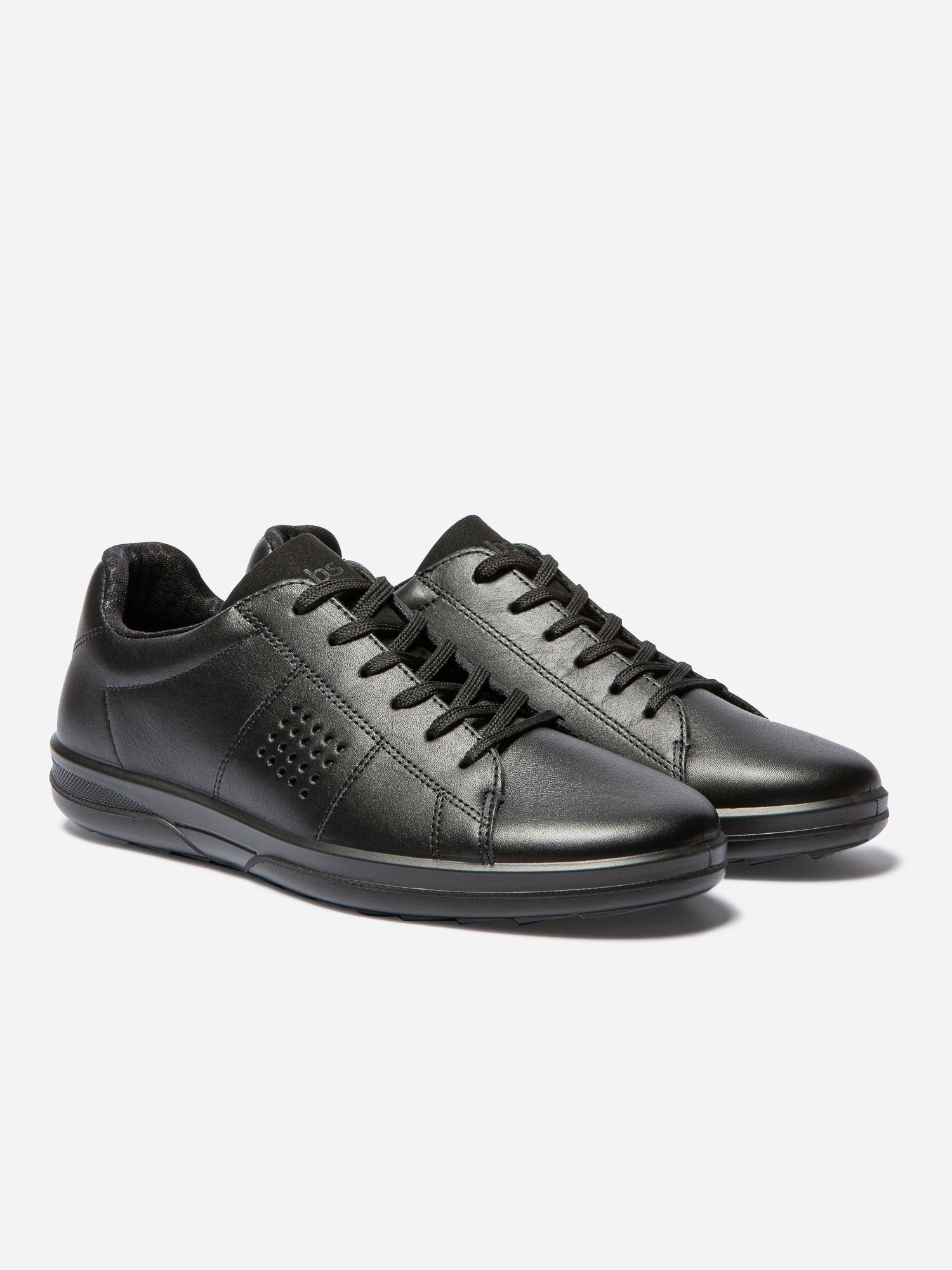 Baskets Homme Fabriquées en France Dessus Cuir Noir