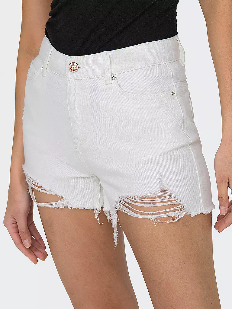 ONLY Jeansshorts ONLPACY weiss