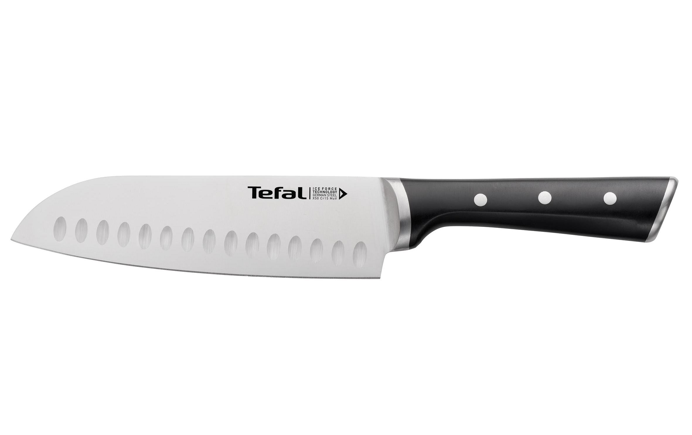 Messerblock-Set mit Messer Ingenio Ice Force Schwarz<br>Messerblock aus Holz mit 5 Edelstahlmessern