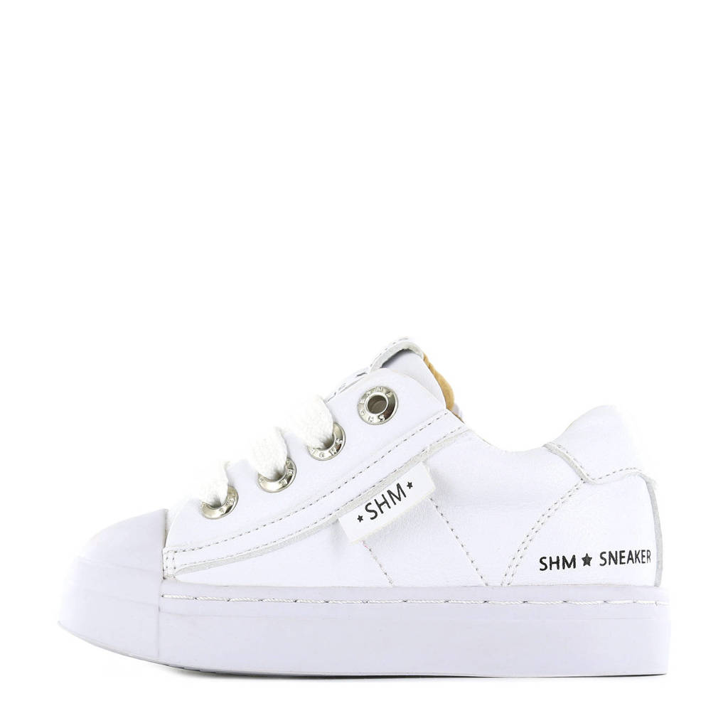 Shoesme SH21S001-Jleren sneakers wit