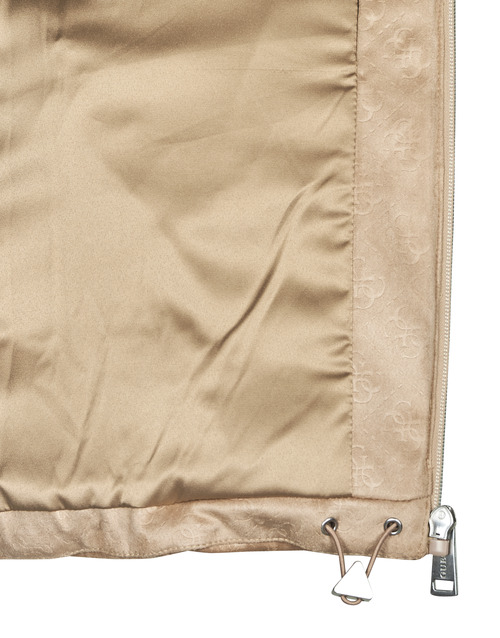 Guess - JOLE SUEDE PUFFER VEST Beige