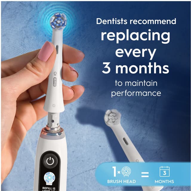 Oral-B iO Ultimate Clean tandbørstehoved 778435 8-stk (hvid)