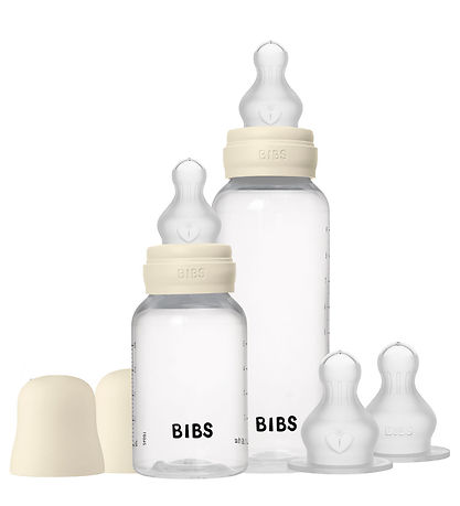 BIBS Babyflaschen-Set - Grow Ente Durchfluss - Silikon - 150 ml/