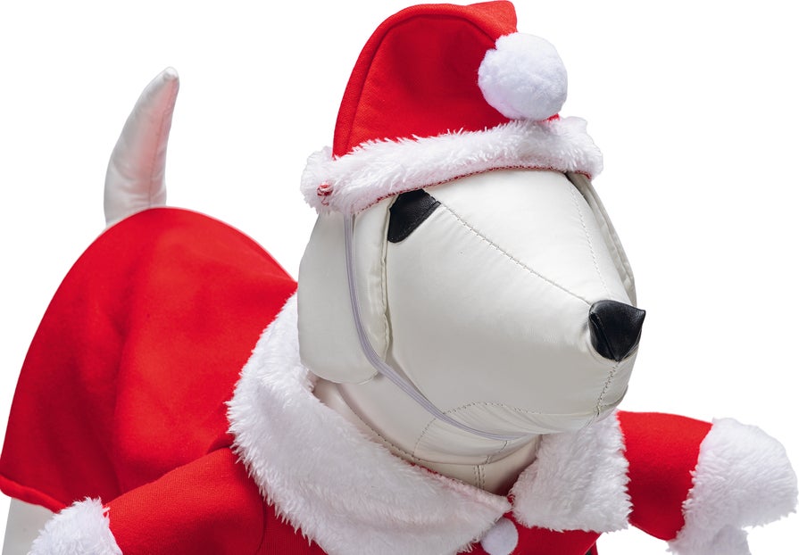 Beeztees hondentrui kerstman rood / wit 36 cm
