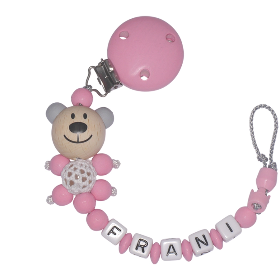 Schnullireich Geschenkset mit Namen I Love You (0-6 Mon) Mädchen Rosa