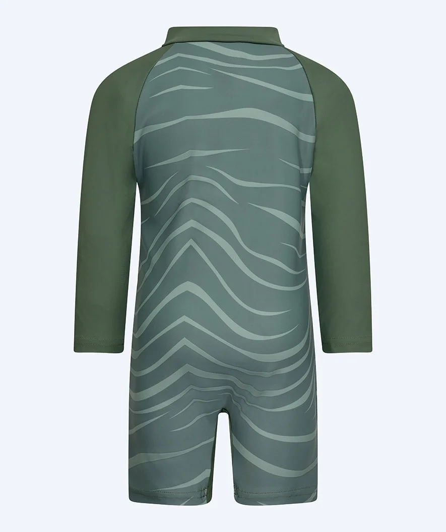 Watery UV-dragt til børn - Fjord Langærmet Rashguard - Grøn