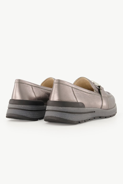 Caprice Leder-Slipper, Nappaleder, Spange, Weite H