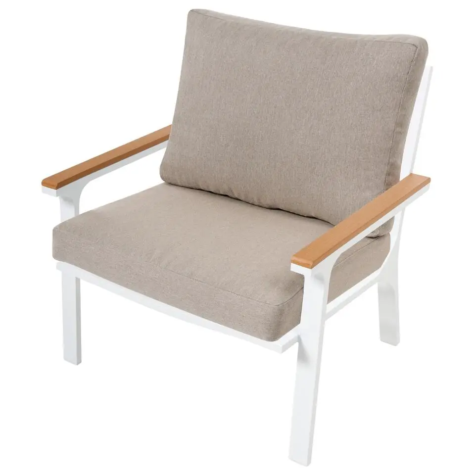 ORERO - Loungeset 4-zits - Taupe - Aluminium