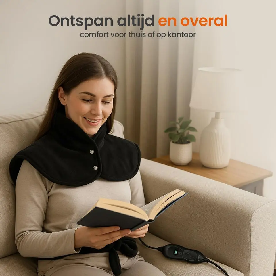 Goliving Elektrische Deken Voor Rug en Nek - Elektrische Warmtedeken