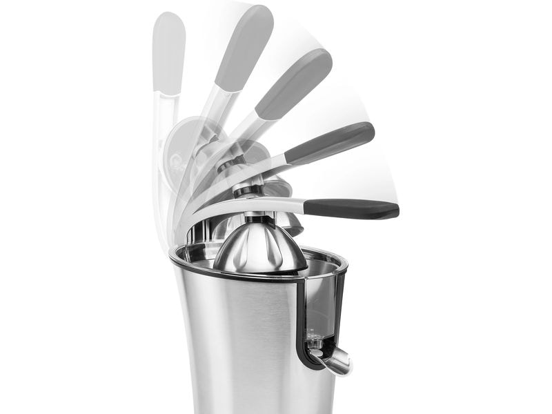 Princess Saftpresse 201860 Master Juicer Pro Schwarz/Silber Elektrische Zitruspresse