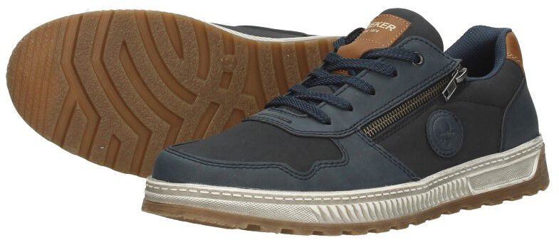 Rieker Veterschoenen Laag blauw