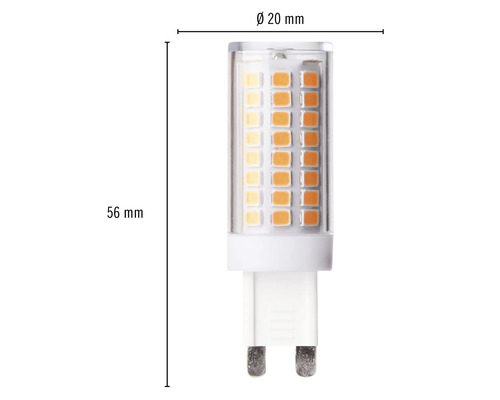 FLAIR LED pinvoetlamp G9/4,9W (37W) 440 lm 2700 K warm wit
