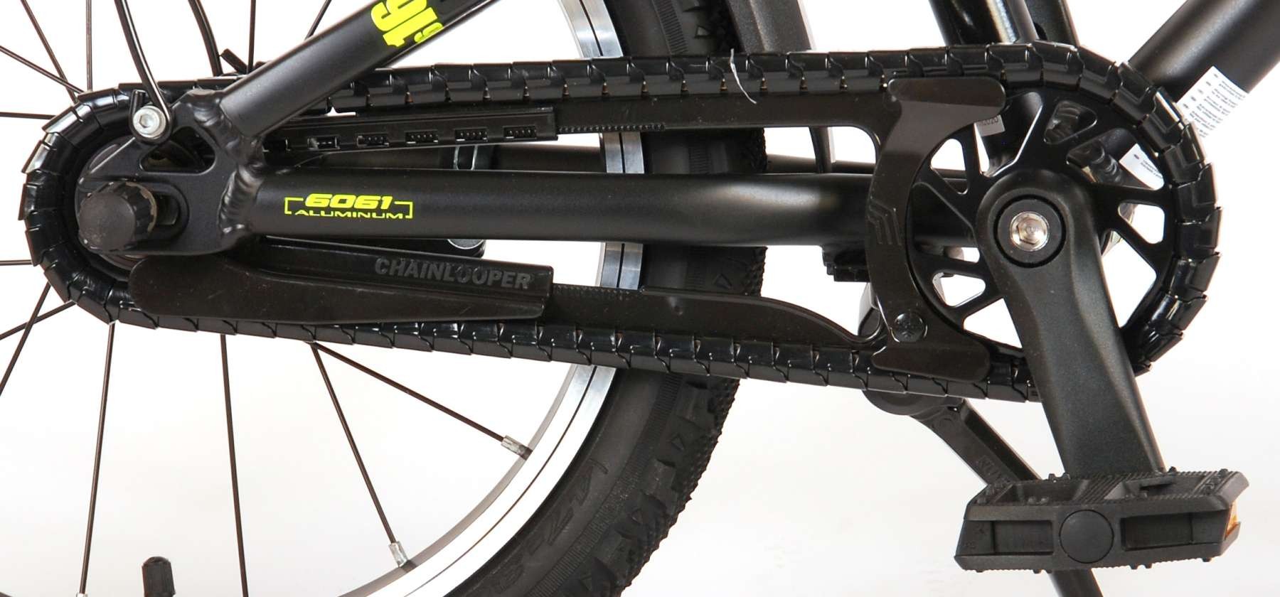 Volare - Børnecykel 16'' - Sort/Lime Grøn