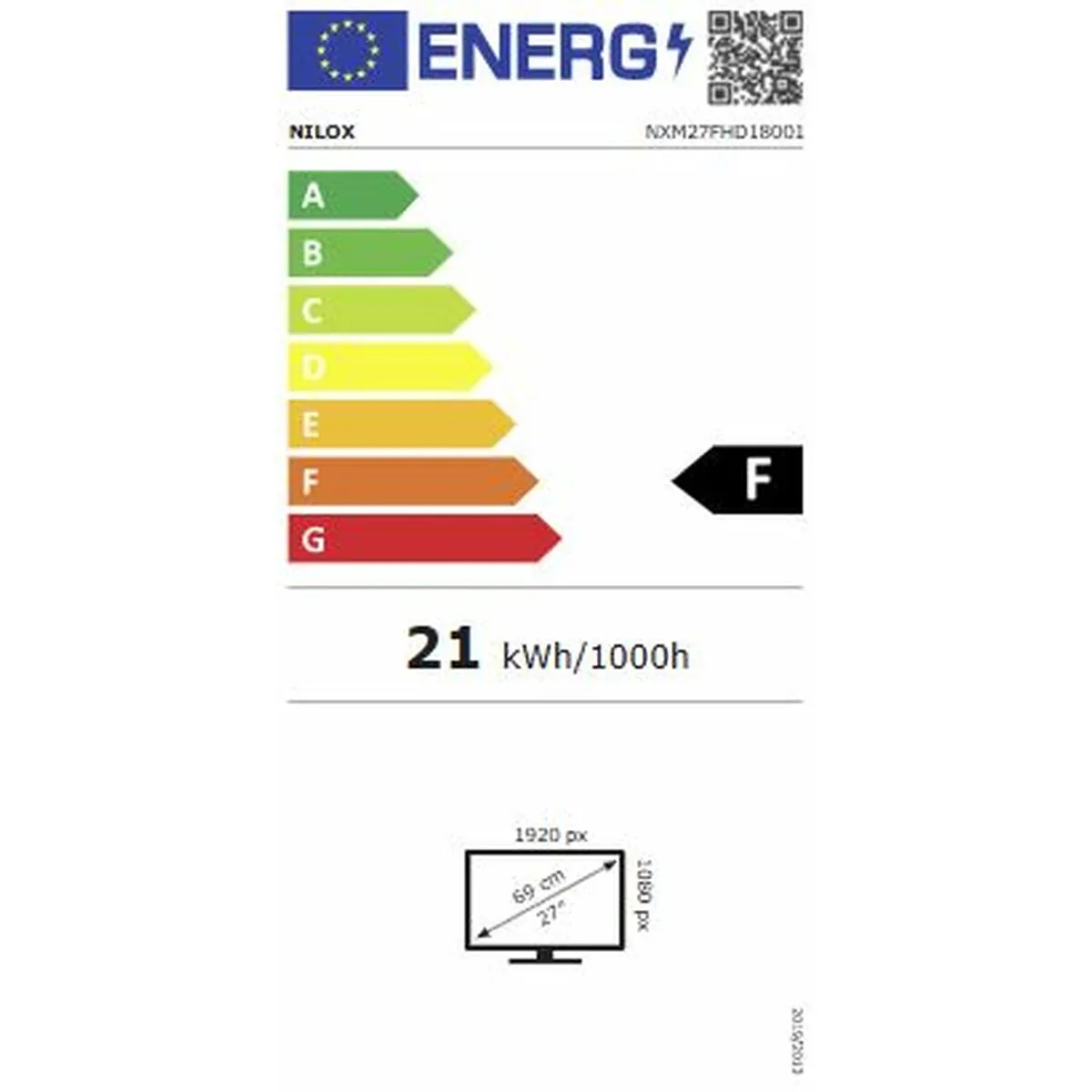 Écran Nilox NXM27FHD18001 27
