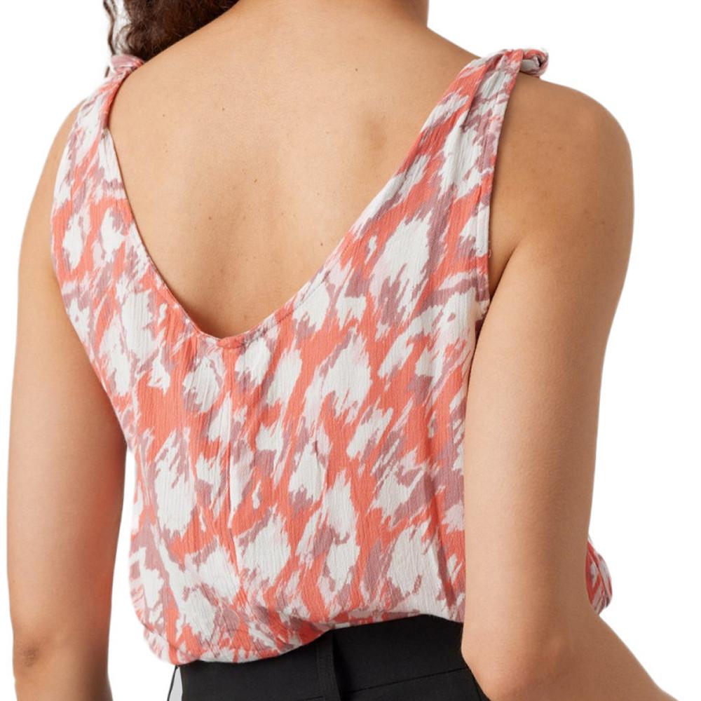 Vero Moda Débardeur Orange à Motifs Femme Vero Moda Menny Singlet