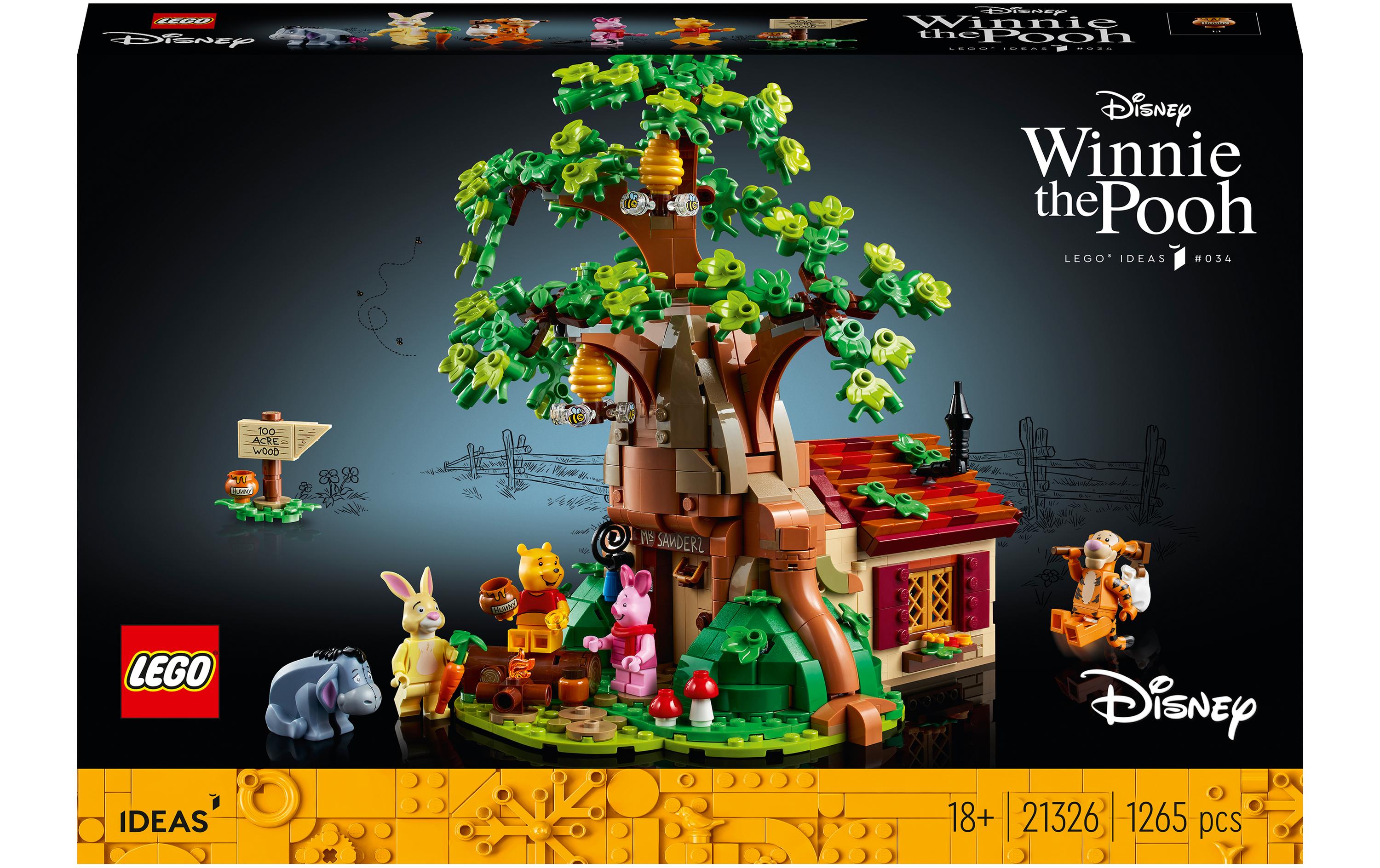 Disney Winnie Puh 21326<br>Baumhaus-Set voller authentischer Details