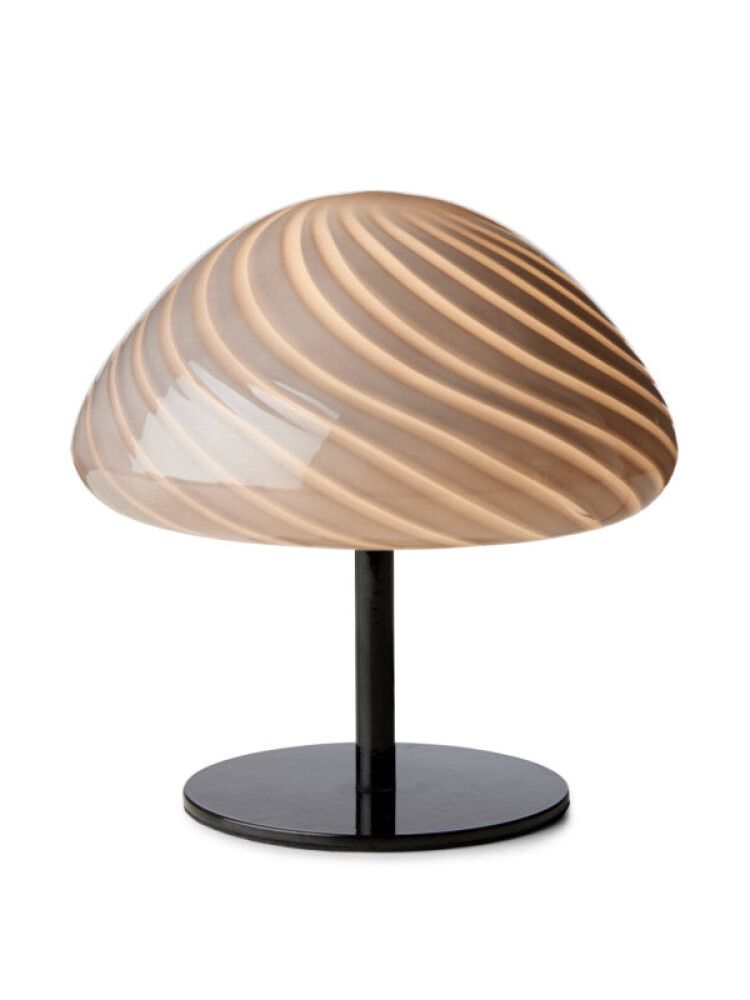 BORDLAMPE HALO DESIGN MINI MUSH GLASSHODE SVART