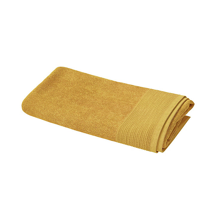 Serviette de bain jaune miel Koros 140 x 70 cm GoodHome