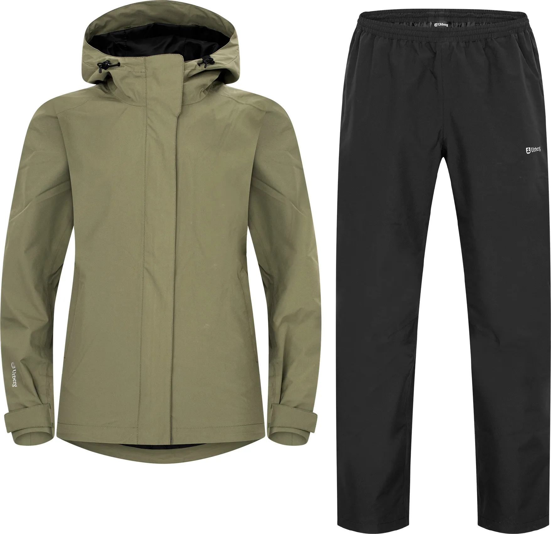 Urberg 2l Rain Set Wmn Black/green