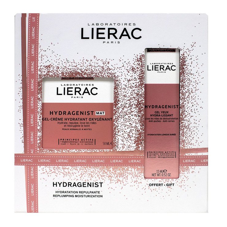 Coffret Noël Hydragenist crème oxygénante mat 50ml + gel yeux offert