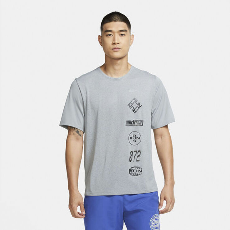 Nike Dri-FIT Miler Wild Run T-shirt Grå