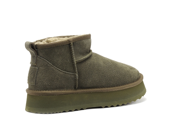 Kelara boots bottine plates femme k31224 kaki