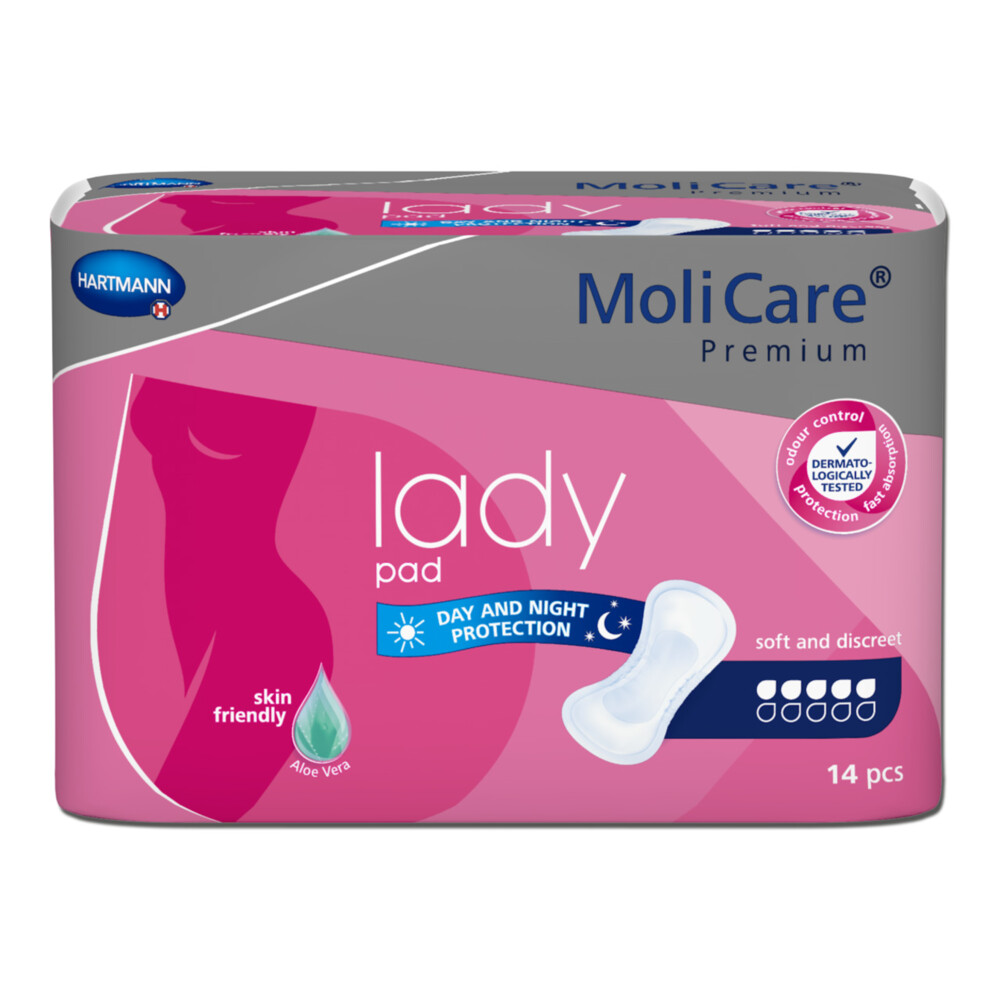 4x Molicare Premium Lady Pad 5 Druppels 1029ml Absorptie14 stuks