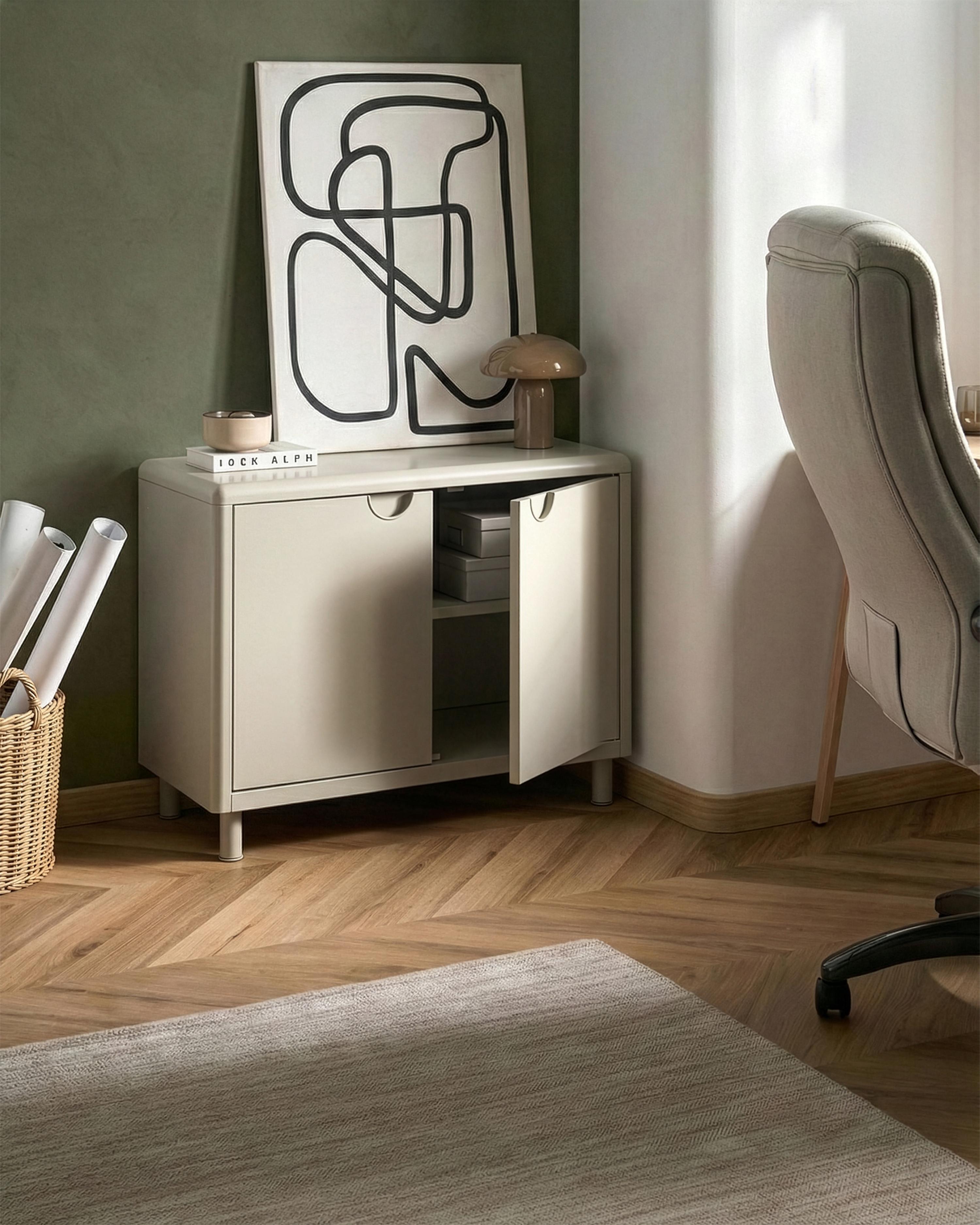 Dressoir met 2 deuren KORVO Beige