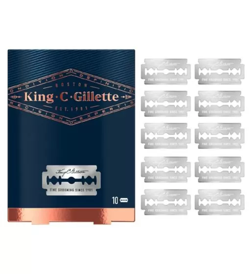 King C. Gillette Double Edge Razor Blades - 10 stk.